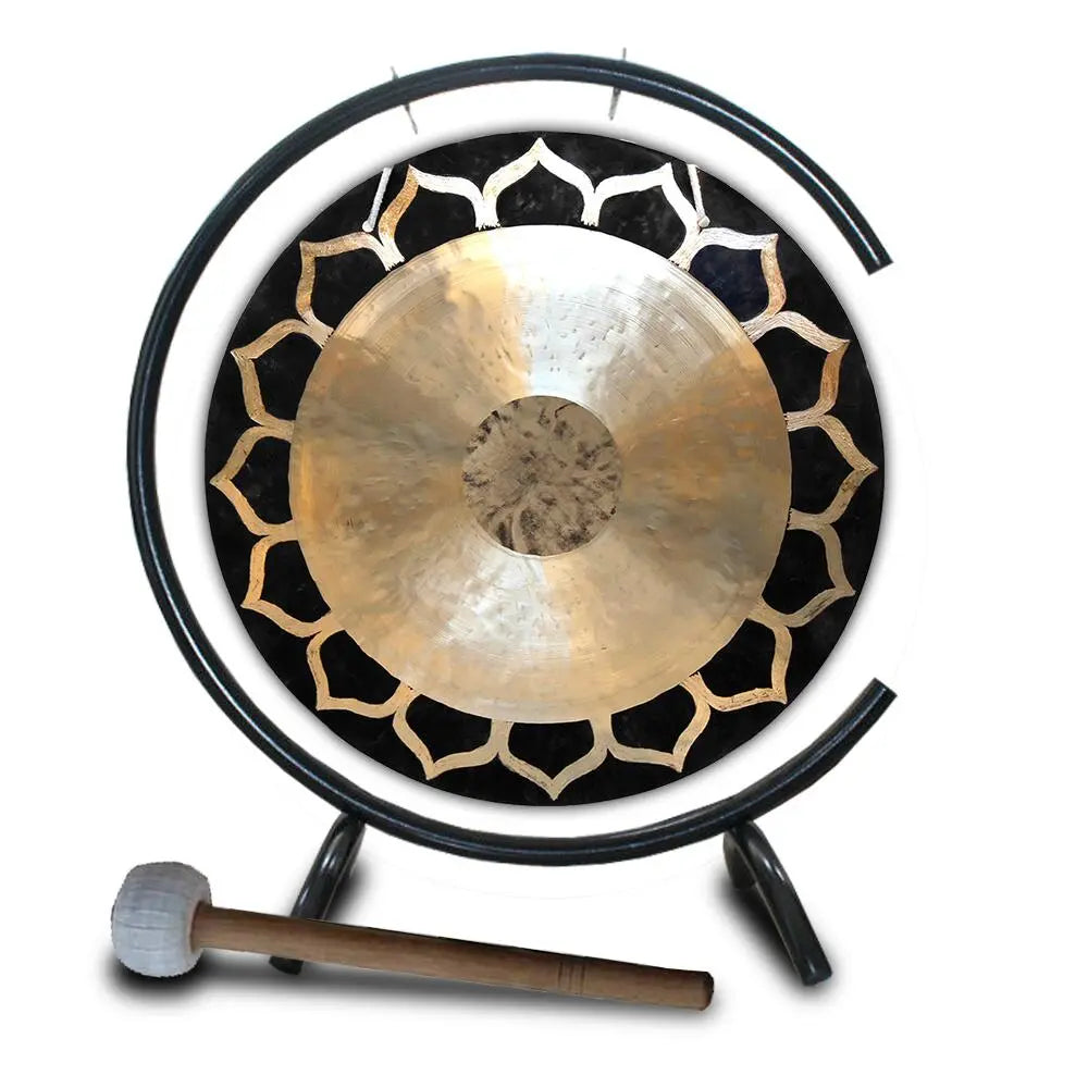 20" Bronze Wind Gong with C-Stand – Sound Healing & Meditation Tool