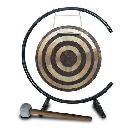 20" Bronze Wind Gong with C-Stand – Sound Healing & Meditation Tool