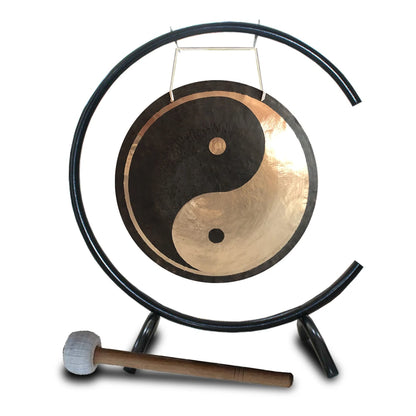 20" Bronze Wind Gong with C-Stand – Sound Healing & Meditation Tool