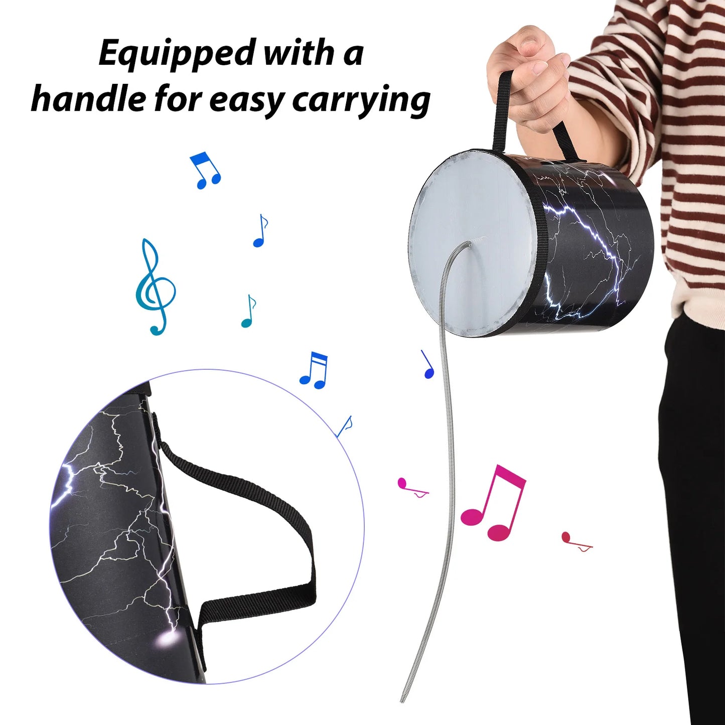 Thunder Drum – 6" Birch Percussion for Sound Effects & Creative Play