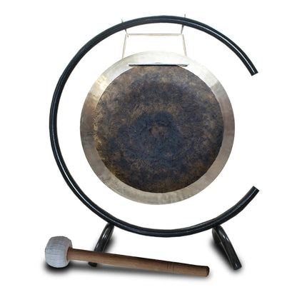 20" Bronze Wind Gong with C-Stand – Sound Healing & Meditation Tool